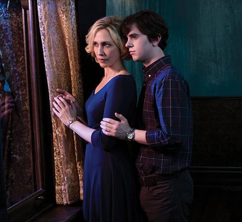 Вера Фармига и Фредди Хаймор в сериале «Мотель Бейтс». Фото: материалы пресс-служб. 