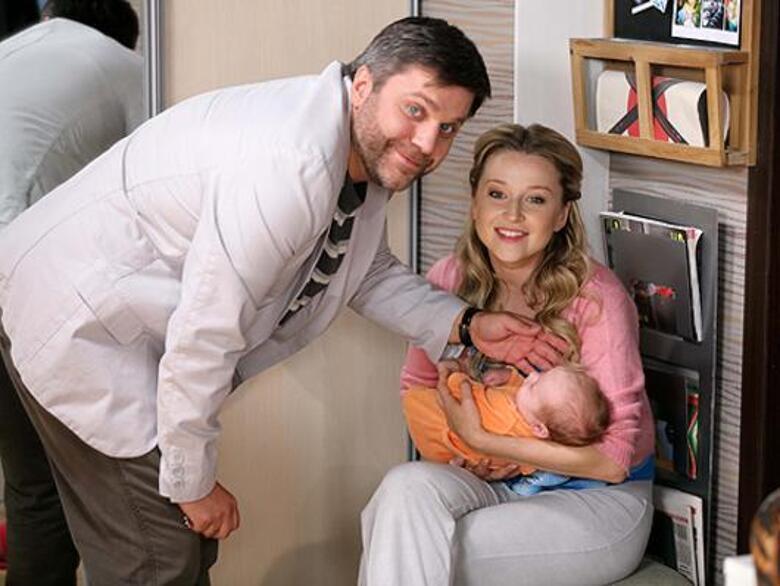 Ольга Медынич — мама и в кадре, и за кадром. Фото: материалы пресс-служб.