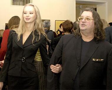 Александр Градский со своей супругой.