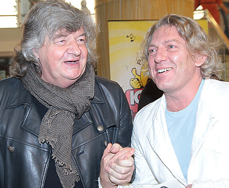 Композитор Владимир Матецкий и телеведущий Александр Олейников.