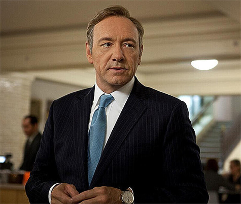 Кевин Спейси. Кадр из сериала «Карточный домик».