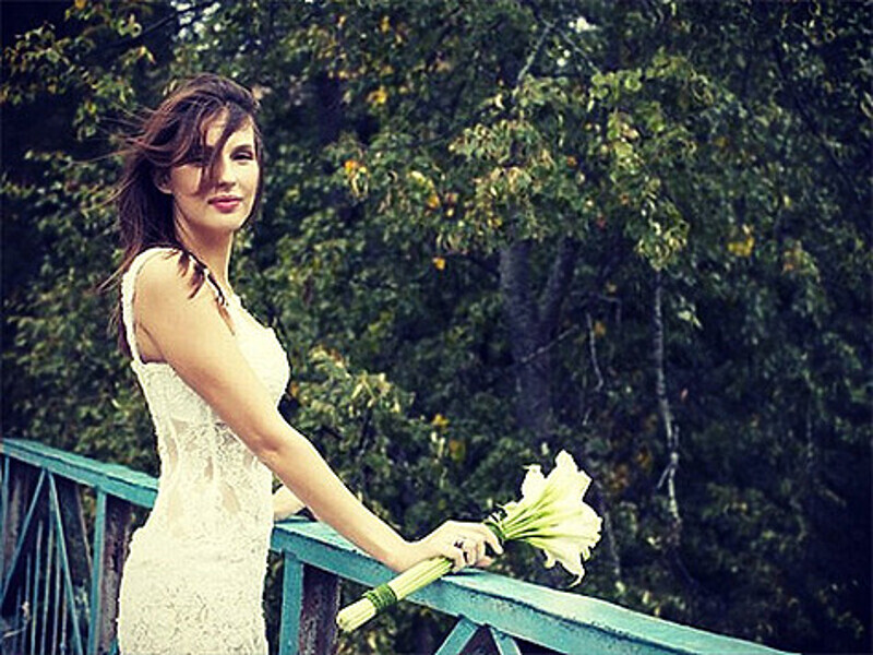 Ольга Пилевская в свадебном платье. Фото: Instagram.com/pilevskaya.