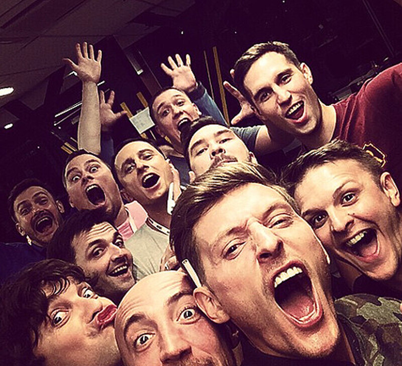Павел Воля и резиденты Comedy Club. Фото: Instagram.com.