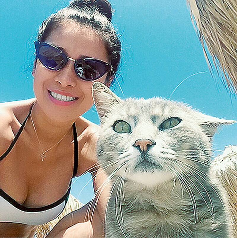 Равшана Куркова обожает котиков и цветочные букеты. Фото: Instagram.com.