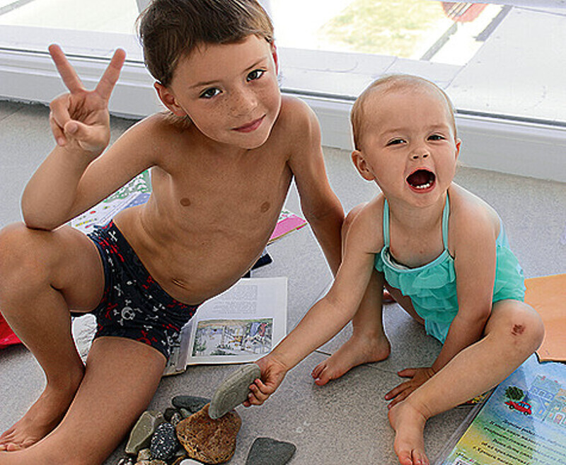 По характеру Артем больше похож на терпеливую и уравновешенную маму, а дочка Ульяна пошла в папу. По его наблюдениям, такая же упрямая. Фото: личный архив Максима Маринина и Натальи Сомовой.