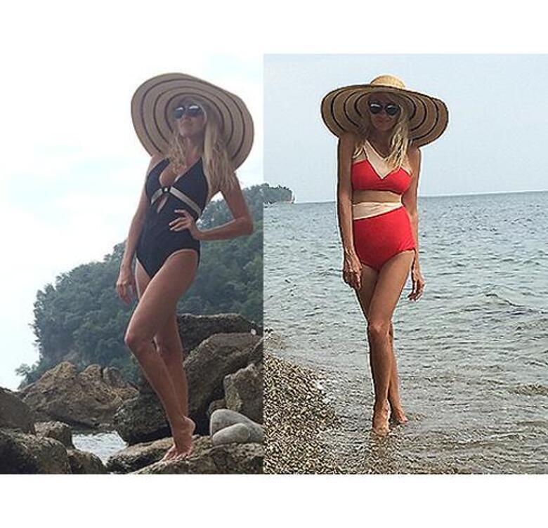 Яна Рудковская позирует в купальниках. Фото: Instagram.com/rudkovskayaofficial.