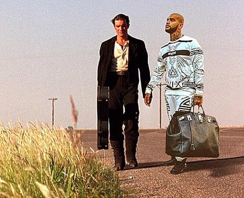 Именно этот коллаж, сделанный из кадра фильма «Отчаянный» с Антонио Бандерасом,  больше всего вызвал возмущение у Тимати. Фото: Instagram.com/timatiofficial.