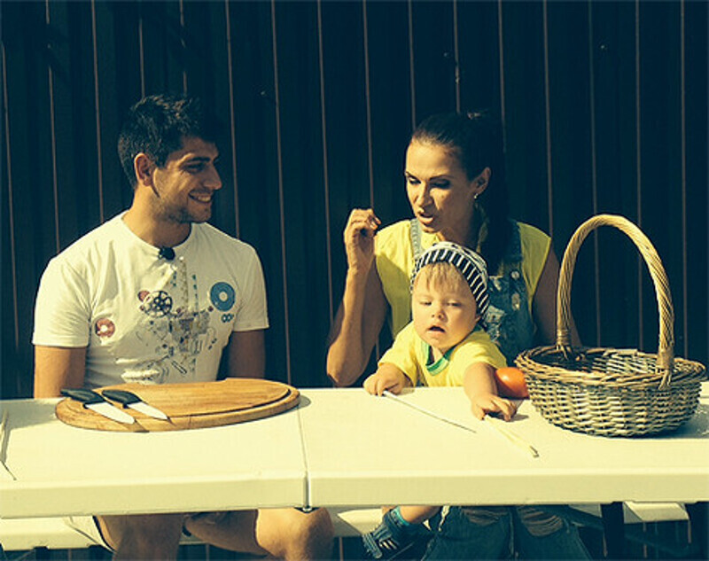 Соведущим Эвелины Бледанс стал ее маленький сын Семен. Фото: материалы пресс-служб.