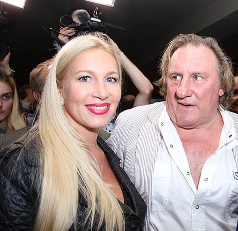 Жерар Депардье и Екатерина Одинцова.