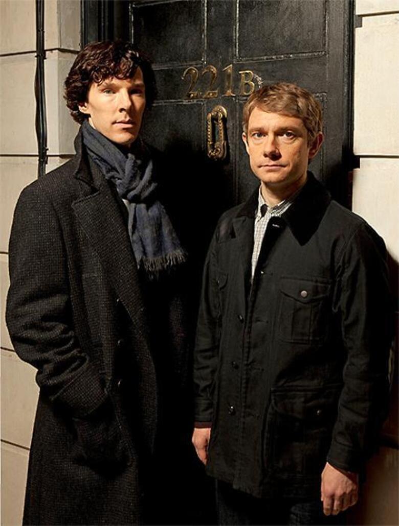 Бенедикт Камбербетч и Мартин Фримен. Фото: www.bbc.co.uk.