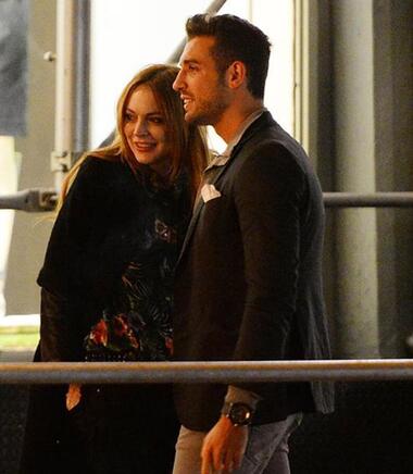 Линдси Лохан и Томассо Чибра. Фото: All Over Press.