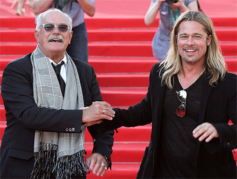 На Московском кинофестивале с Брэдом Питтом. Фото: Лилия Шарловская.