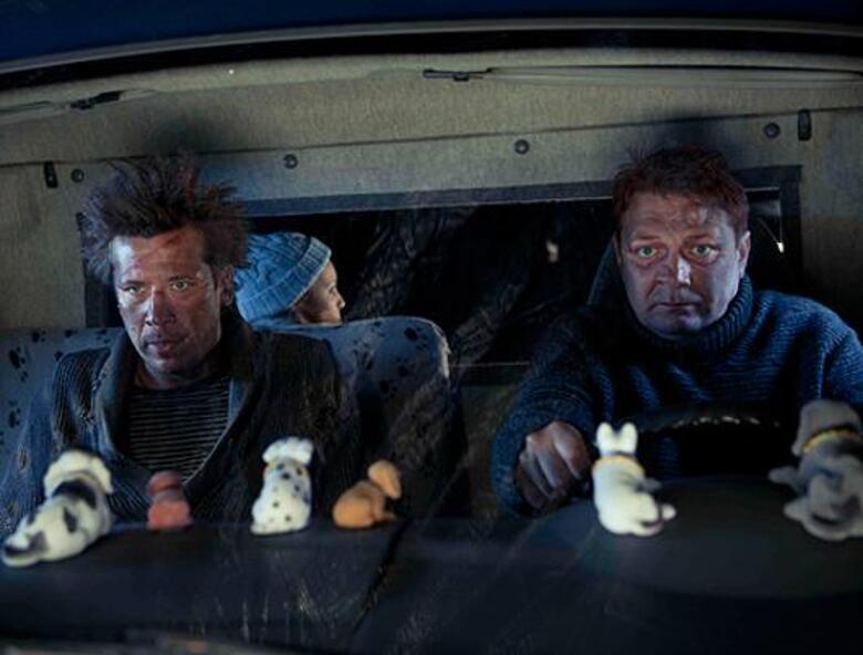 Андрей Мерзликин и Ян Цапник в фильме «Елки лохматые».