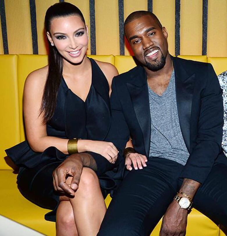 Ким Кардашьян и Канье Уэст. Фото: Startracks Photo/Fotodom.ru.