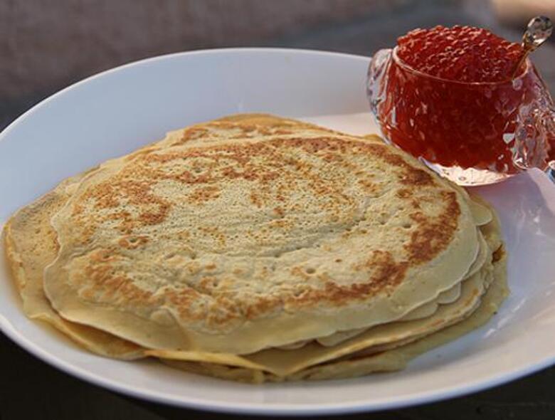 Готовим блины на опаре.