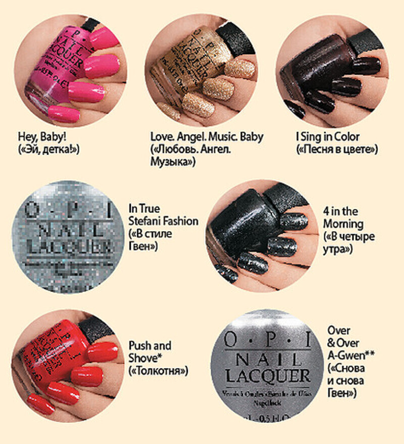 Коллекция Gwen Stefani by OPI. Фото: материалы пресс-служб.