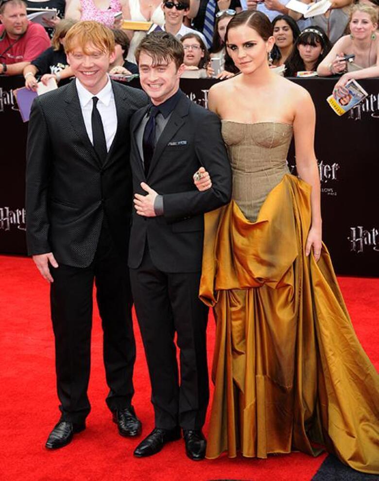 Эмма Уотсон, Дэниел Рэдклифф, Руперт Гринт. Фото: Rex Features/Fotodom.ru.