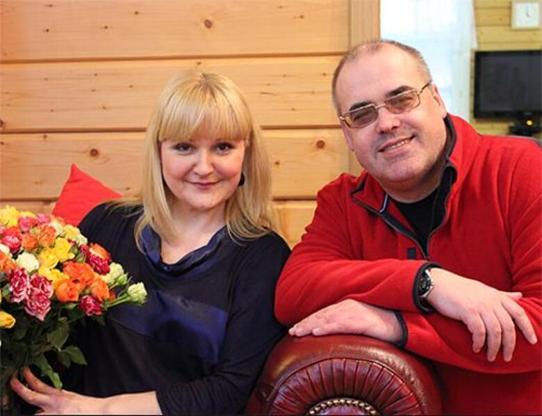 Маргарита Суханкина с мужем.