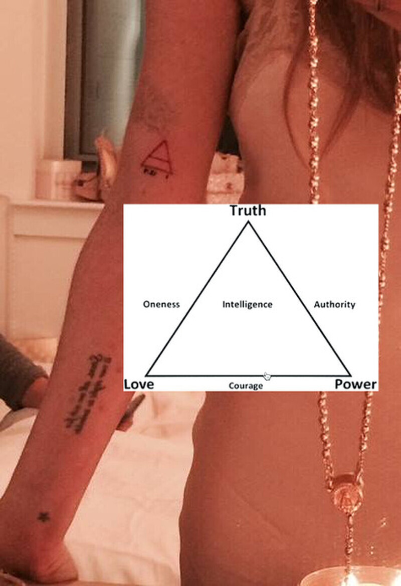 Так выглядит новая татуировка Линдси Лохан. Фото: Facebook.com.