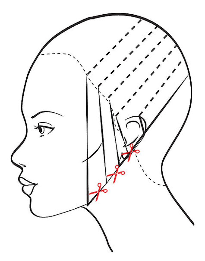 Техника стрижки.