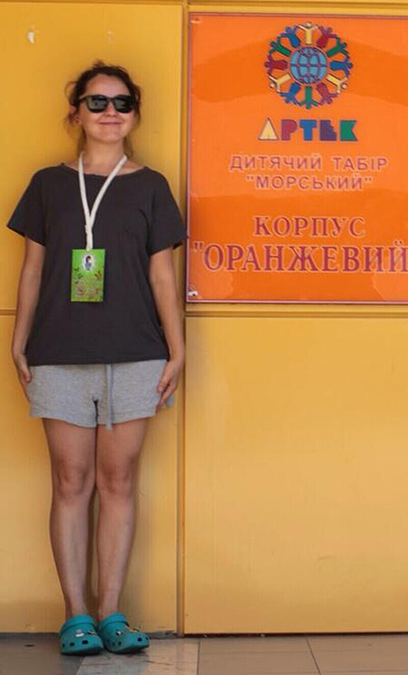 Валентина Рубцова в "Артеке". Фото: Twitter.com.