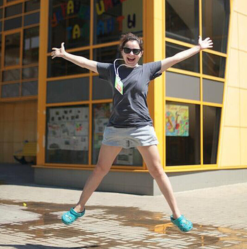 Валентина Рубцова в "Артеке". Фото: Twitter.com.