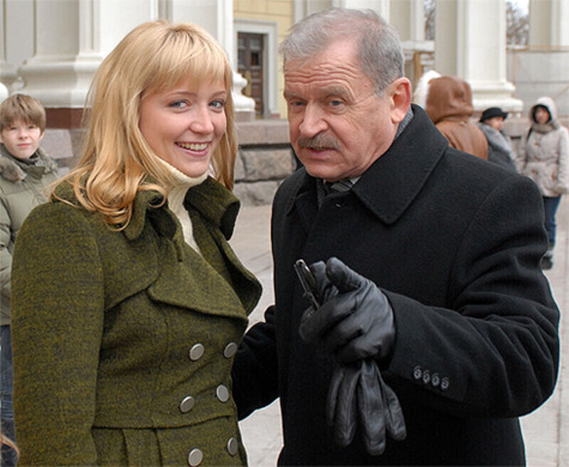 Сергей Никоненко во время съемок телесериала "Аннушка".  Фото: Александр Корнющенко.