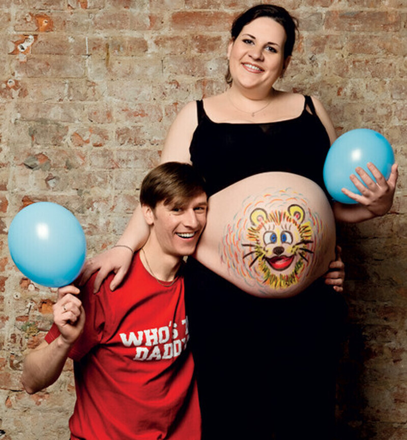 Этот снимок был сделан за пару дней до рождения первенца Мананы и Антона. Фото: личный архив Мананы Гогитидзе.