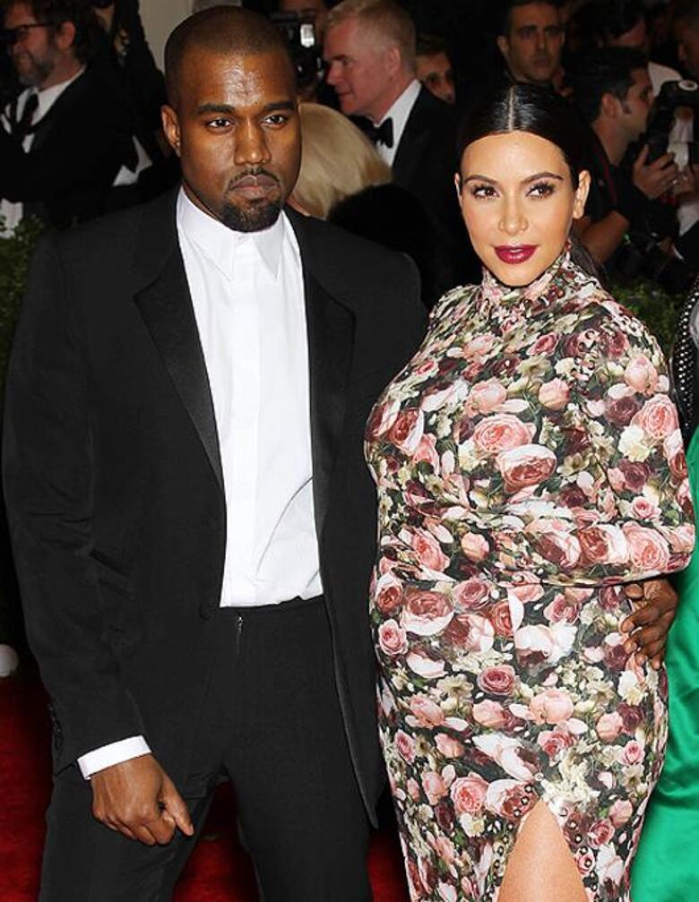 Ким Кардашьян и Канье Уэст. Фото: Startracks Photo/Fotodom.ru.