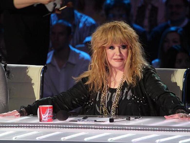 Алла Пугачева на съемках "Фактора А".