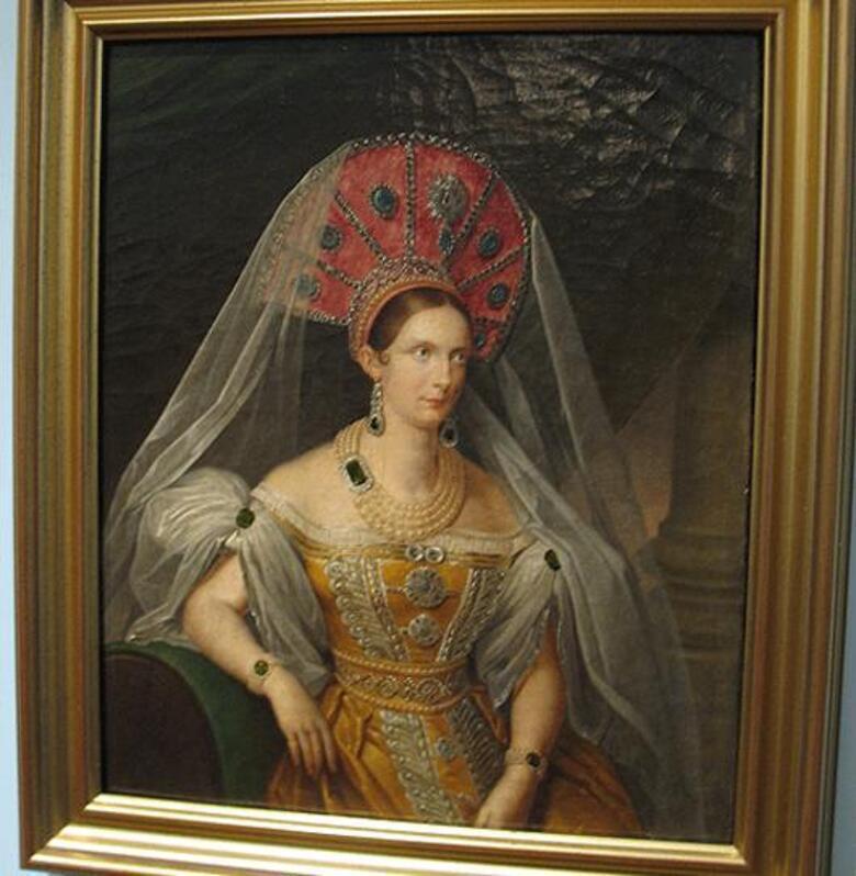 Портрет Александры Федоровны. Фото: ГАРФ. 