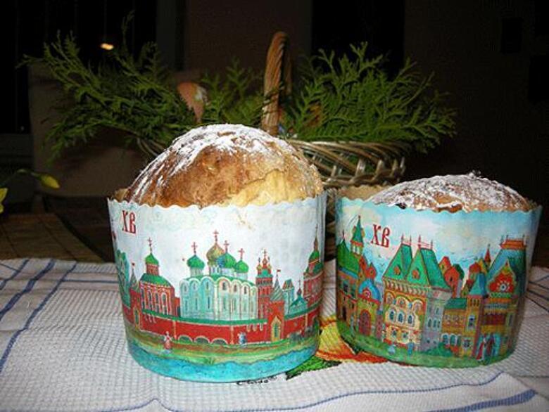 Кулич на желтках.