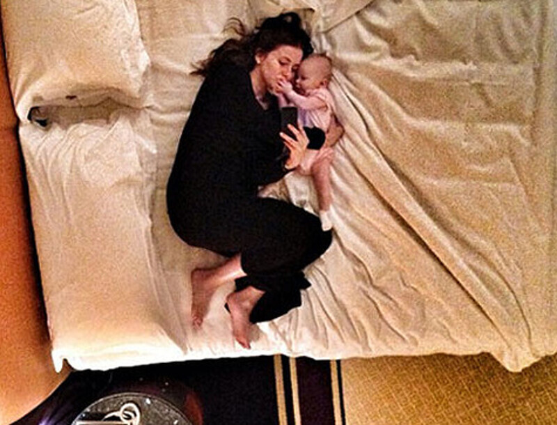 Тата Бондарчук с дочерью. Фото: Instagram.com.