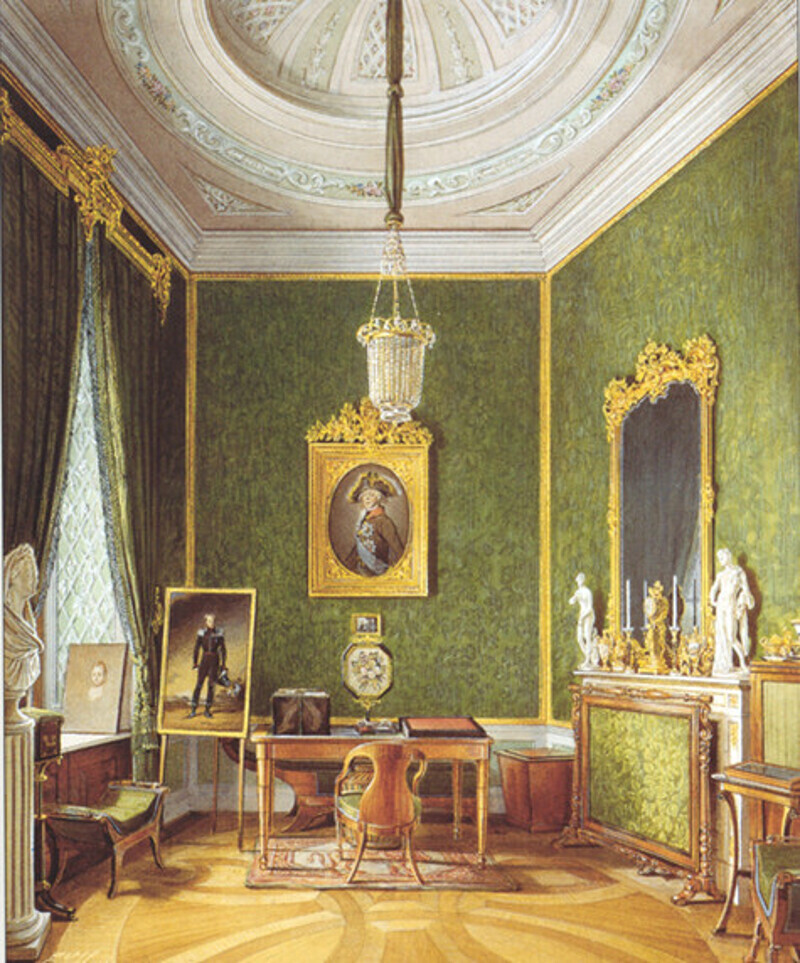 Экспонат выставки - Башенный кабинет Марии Федоровны.