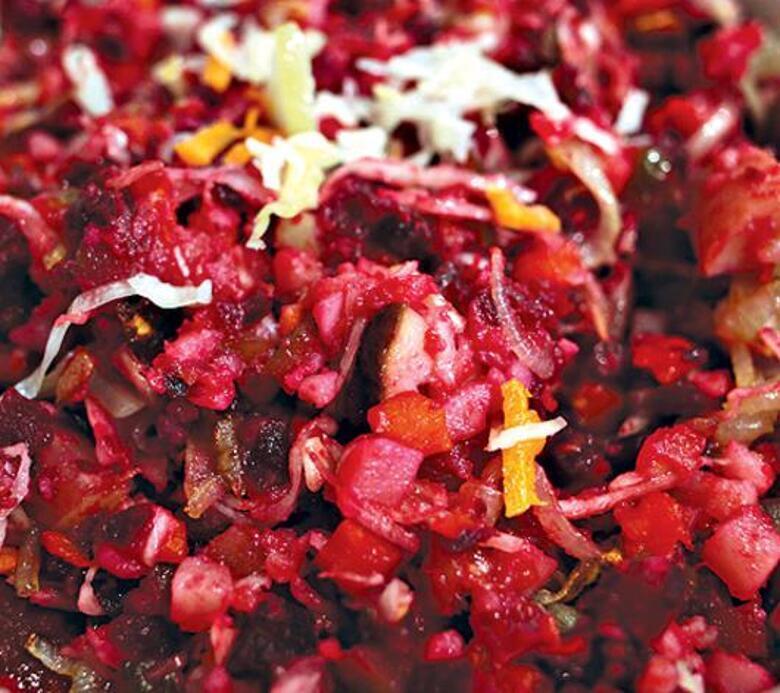 Литовский винегрет с грибами.