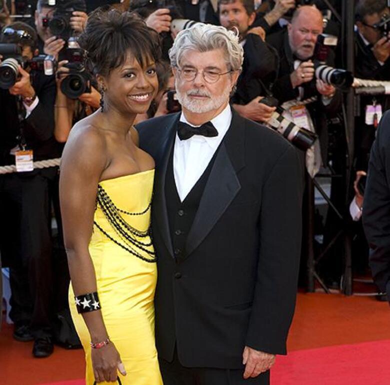 Джордж Лукас и Мелоди Хобсон. Фото: Rex Features/Fotodom.ru.