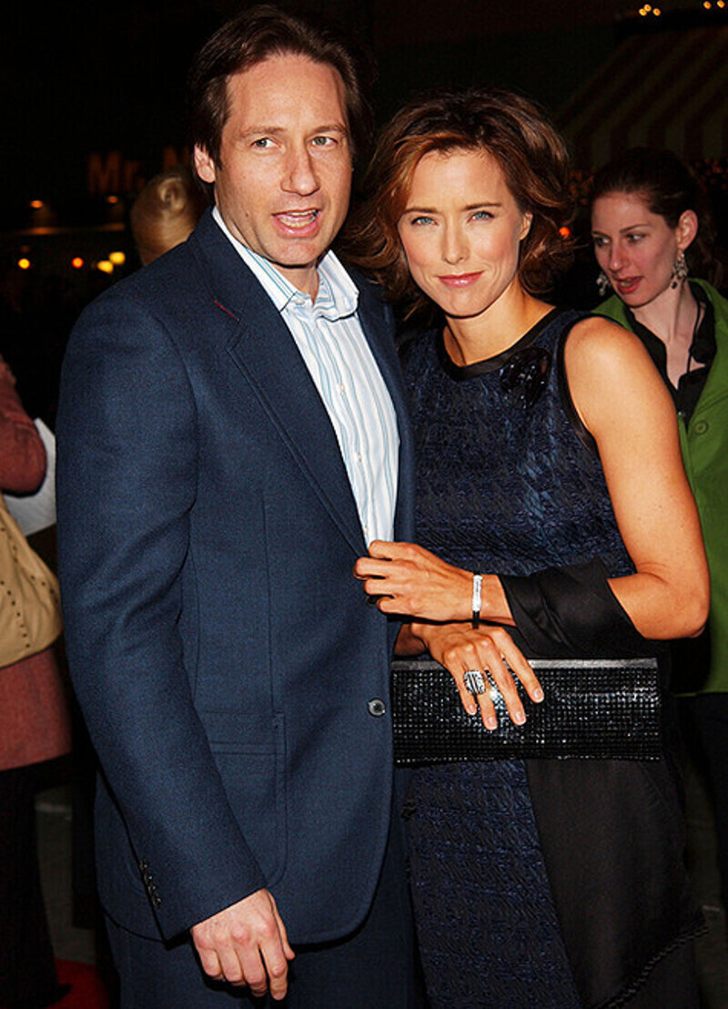 Неуемная парочка Теа Леони и Дэвид Духовны не перестает удивлять новыми сообщениями о своем расставании. Фото: Rex Features.com.