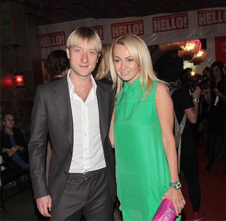 Яна Рудковская и Евгений Плющенко.