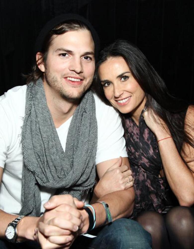 Эштон Катчер и Деми Мур. Фото: REX/Fotodom.ru.