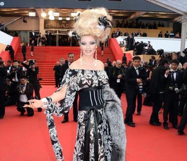 Лена Ленина на Каннском кинофестивале.