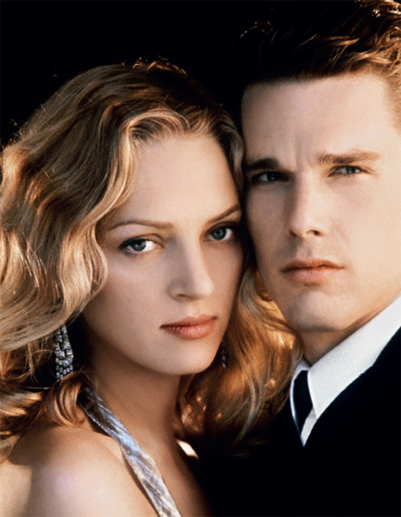 Ума и Итан Хоук познакомились во время съемок в футуристическом триллере «Гаттака».