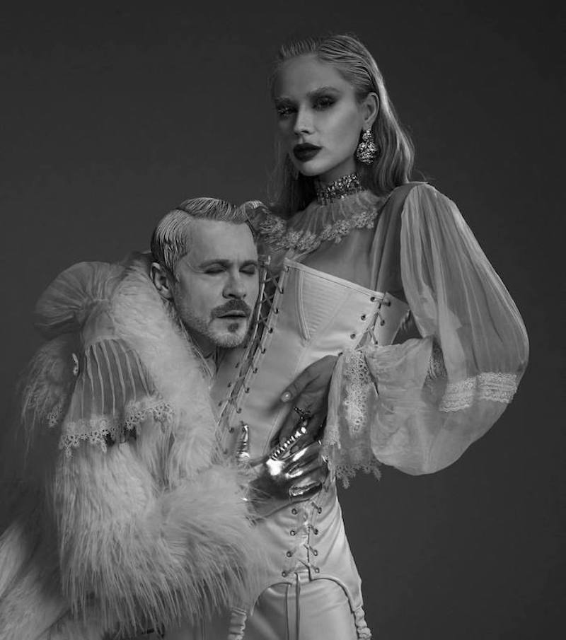 Павел Деревянко и&nbsp;его жена Зоя устроили стильный перформанс: фото