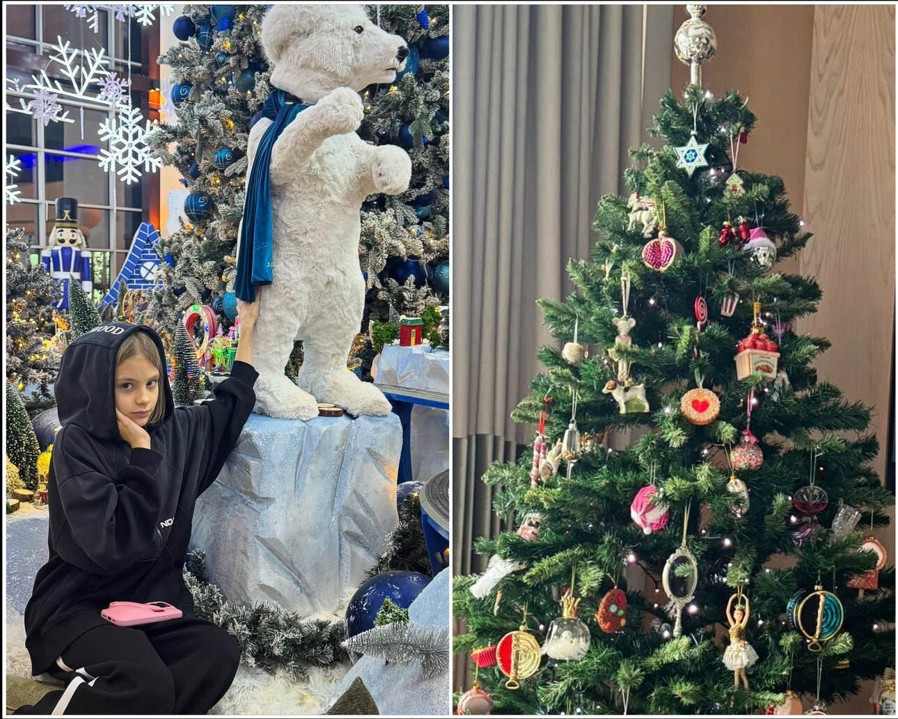 Мама Тимати похвасталась новогодней елкой, которую она украсила с&nbsp;внучкой