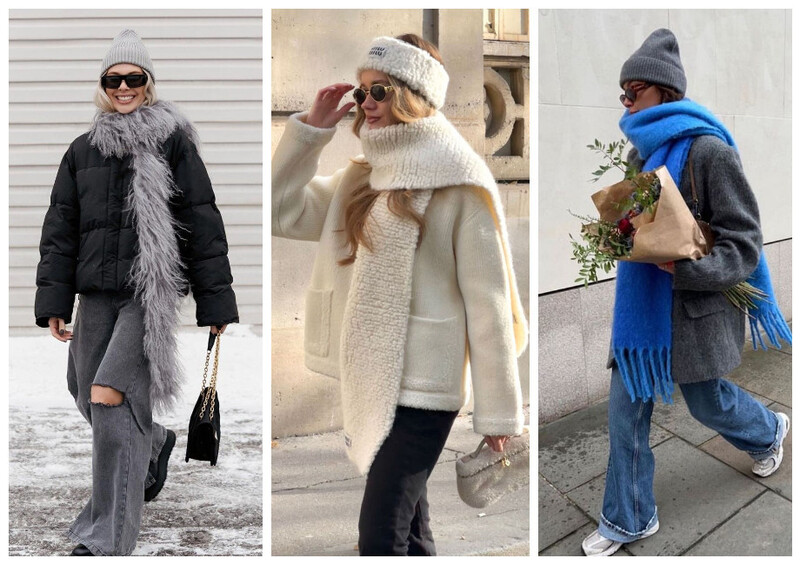 Аксессуары против холода: стильные способы носить капор, балаклаву и&nbsp;гигантский шарф